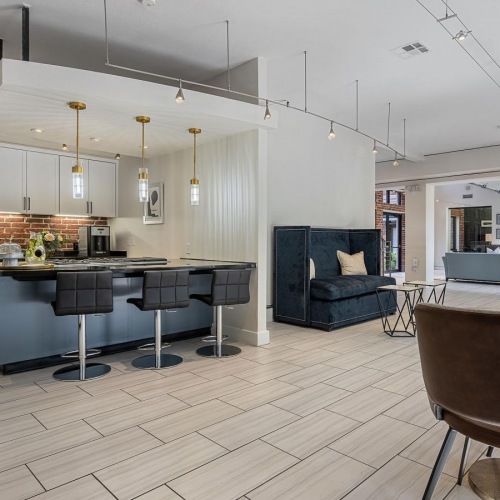 A perfect fit for the whole family a large kitchen with a wood floor