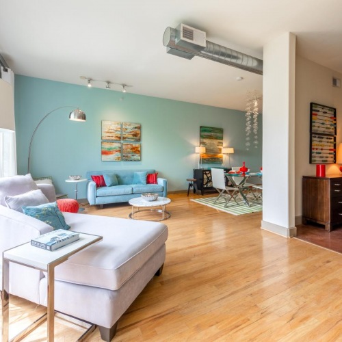 A perfect fit for the whole family a living room with a couch and a table